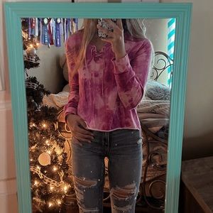 Pink Hollister loose fit long sleeve